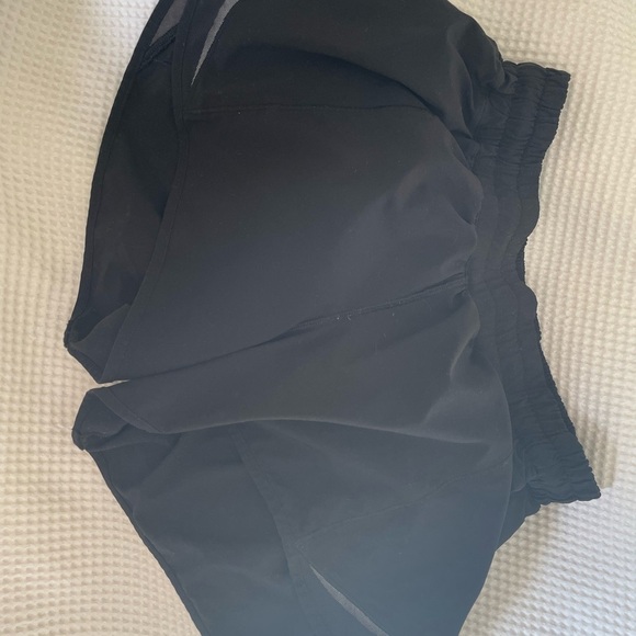 Lululemon Athletica High rise Black Elastic Shorts - Picture 2 of 5